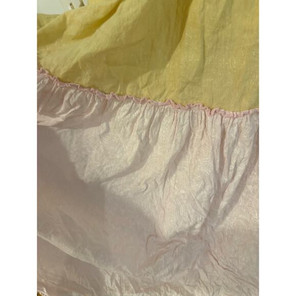 Ro's Garden Dress Anthropologie Tiered pastel floral 100% cotton maxi sun XS - Picture 8 of 13